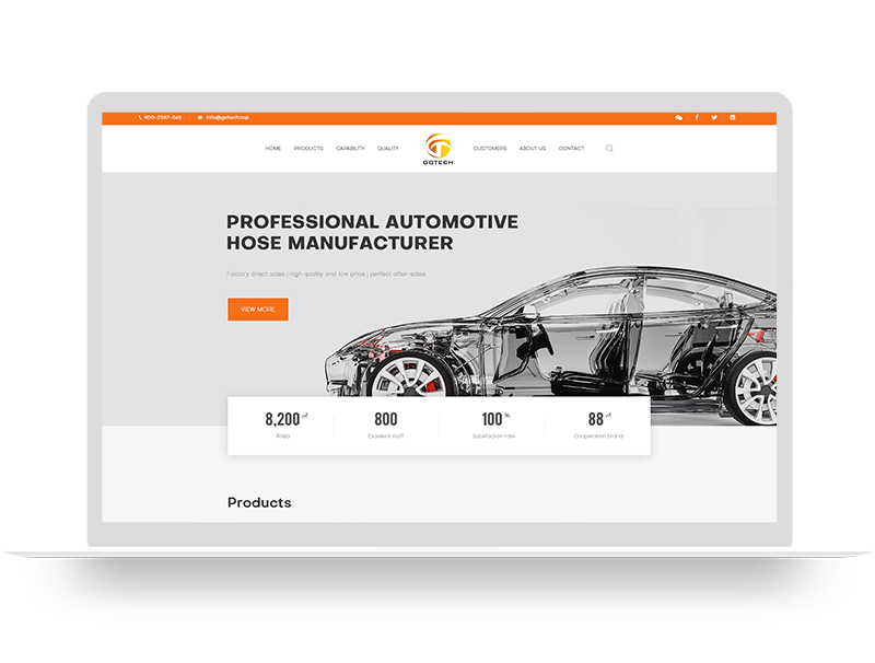 汽車橡膠配件公司網(wǎng)站建設(shè) 外貿(mào)營銷品牌官網(wǎng)定制